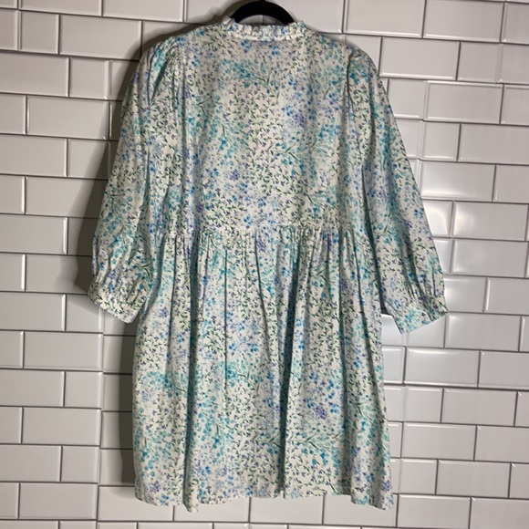 Zara bloggers fave floral flounce hem mini dress - Picture 7 of 13